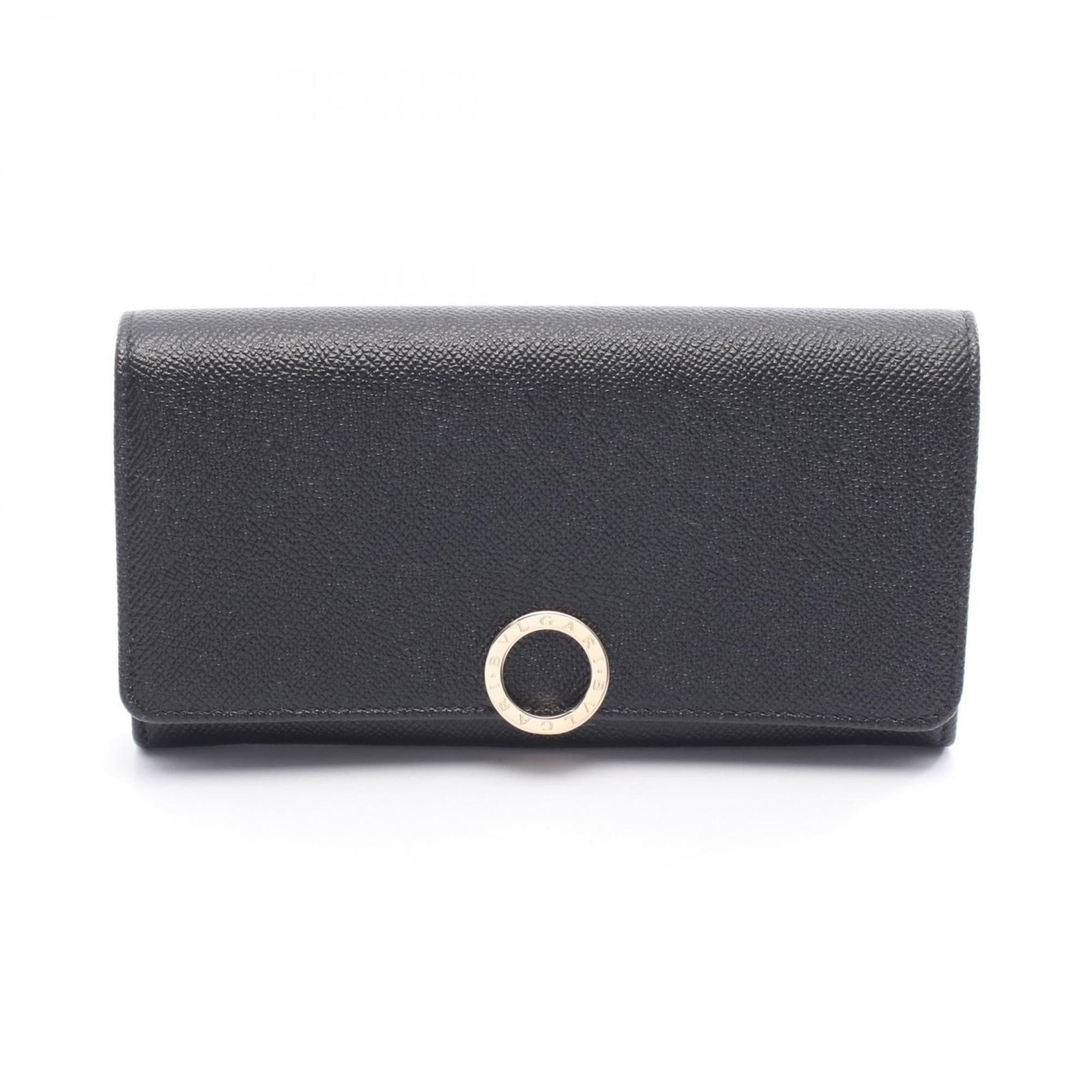 Bvlgari Long Wallet (Bi-Fold) Leather: Bvlgari Long Wallet (Bi-Fold) Leather Black Bvlgari Long Wallet (Bi-Fold) Leather, measuring 10.5cm x 19cm x 3cm, offers a sleek and classic design with its bi-fold structure and high-quality leather 