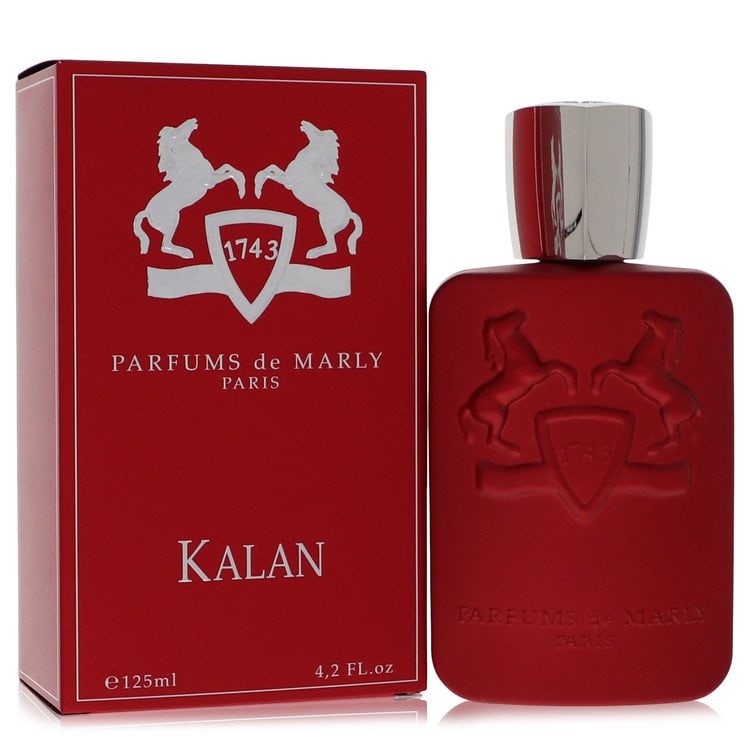 Kalan by Parfums De Marly Eau De Parfum Spray (Unisex) 4.2 oz: Kalan by Parfums De Marly Eau De Parfum Spray (Unisex) 4.2 oz Kalan by Parfums De Marly Eau De Parfum Spray offers an intense, citrusy start with black pepper, blood orange, and spices. The scent soft