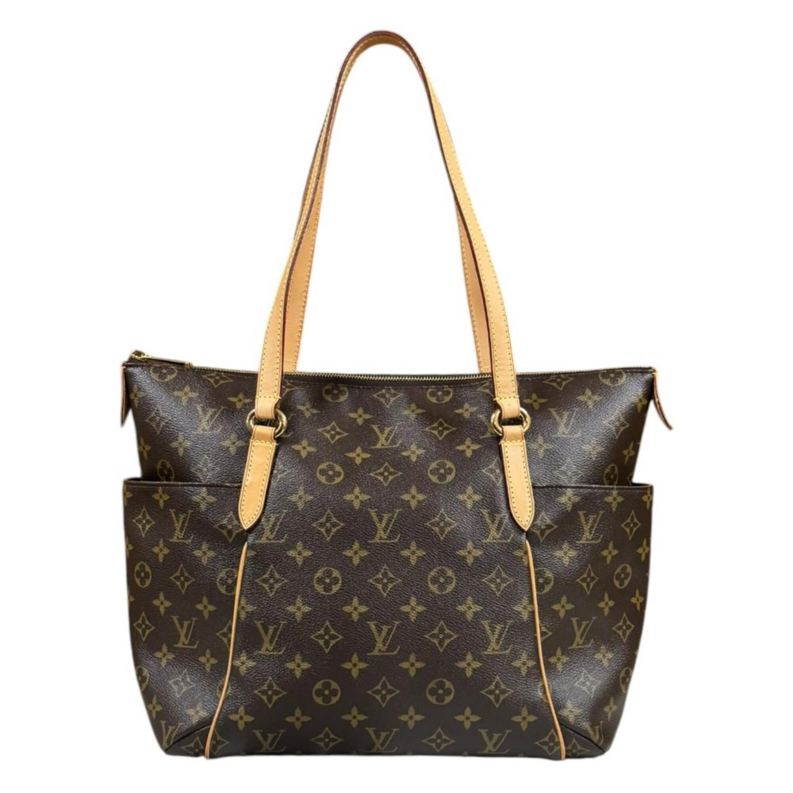 Canvas bag tote monogram Louis Vuitton: Canvas bag tote monogram Louis Vuitton Monogrammed canvas bag from Louis Vuitton, featuring the iconic brown monogram pattern and classic tote design. Made from high-quality canvas material, this styl