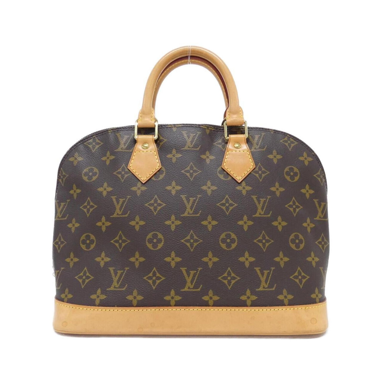 Coated canvas handbag louis vuitton: Coated canvas handbag louis vuitton Marron coated canvas Louis Vuitton handbag with gold hardware, featuring a classic design and timeless style. Measuring 24cm x 31cm x 16cm, this spacious bag offers
