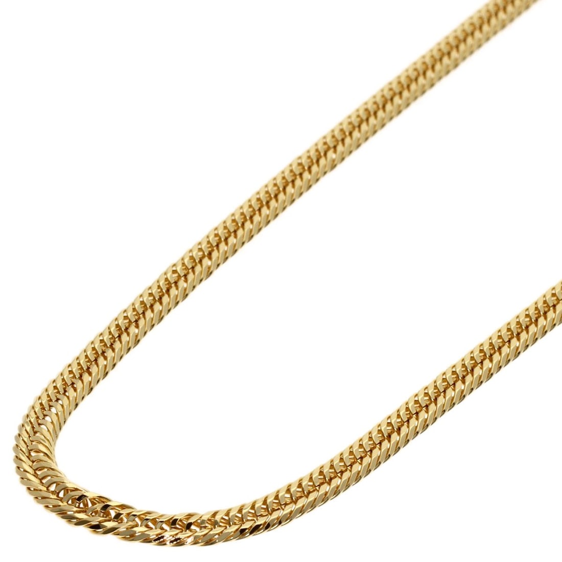 Kihei Curb Necklace 12-sided Triple K18 Gold Yellow 11.2G: Kihei Curb Necklace 12-sided Triple K18 Gold Yellow 11.2G K18 Yellow Gold Triple K18 Curb Necklace with 12-sided design, measuring 19.8 inches in length. This necklace showcases a unique 12-sided trip