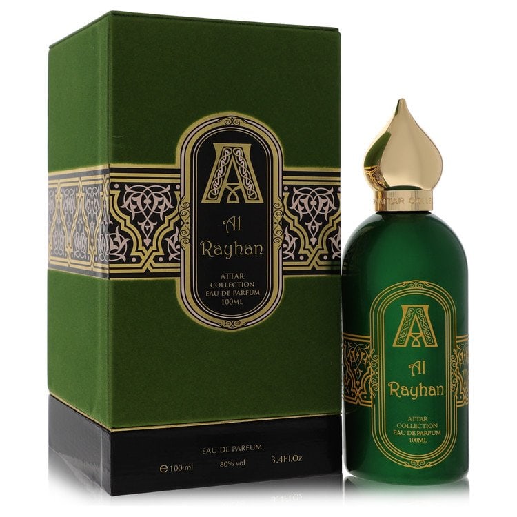 Al Rayhan by Attar Collection Eau De Parfum Spray (Unisex) 3.4 oz: Al Rayhan by Attar Collection Eau De Parfum Spray (Unisex) 3.4 oz Al Rayhan by Attar Collection Eau De Parfum Spray whisks the senses away to magical and tropical locales with its blend of fresh air, 