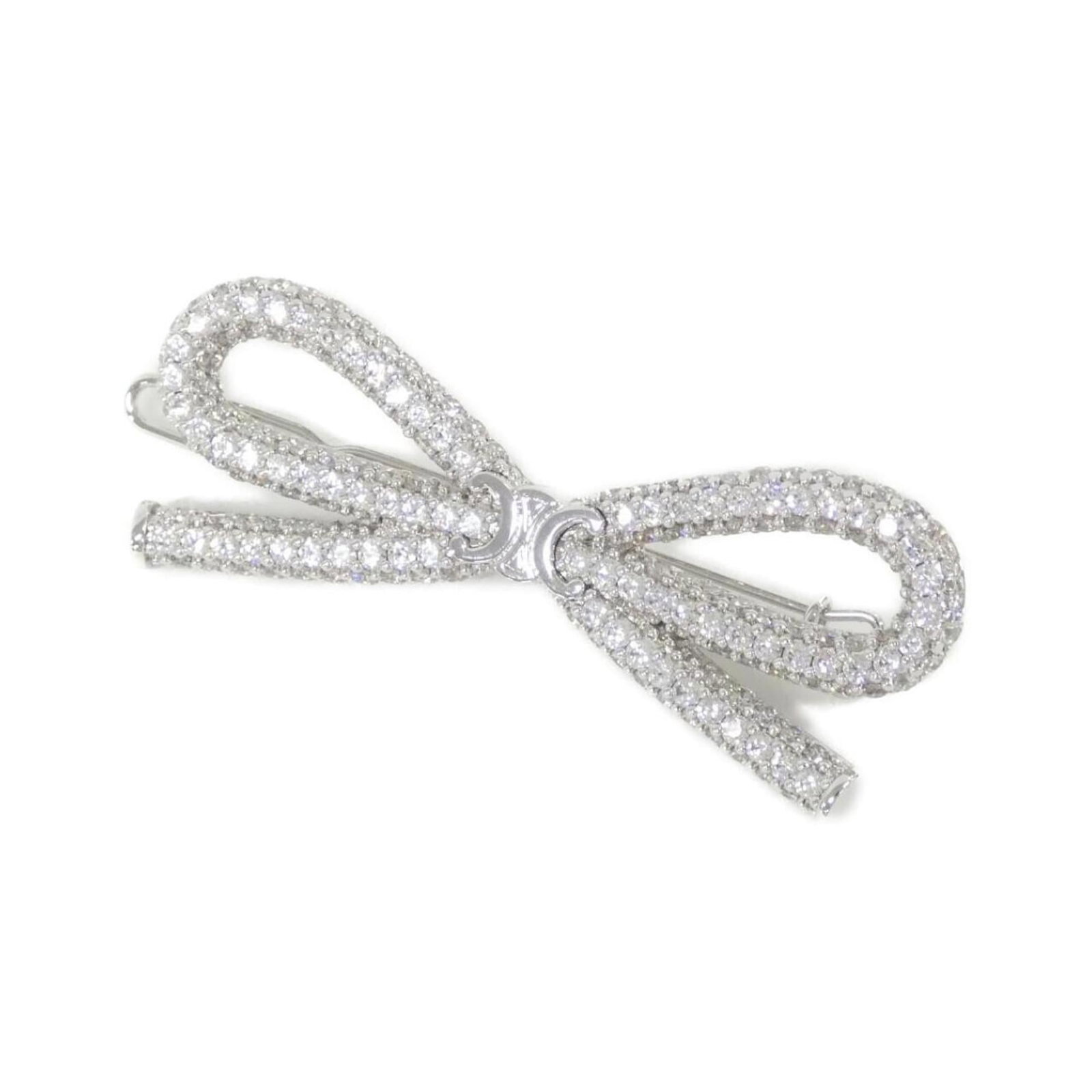 Celine Hair Clip: Celine Hair Clip The Celine Hair Clip is a sleek and sophisticated accessory, featuring a silver finish and elegant design. Measuring 2.2cm x 6.4cm, it adds a touch of understated glamour to any