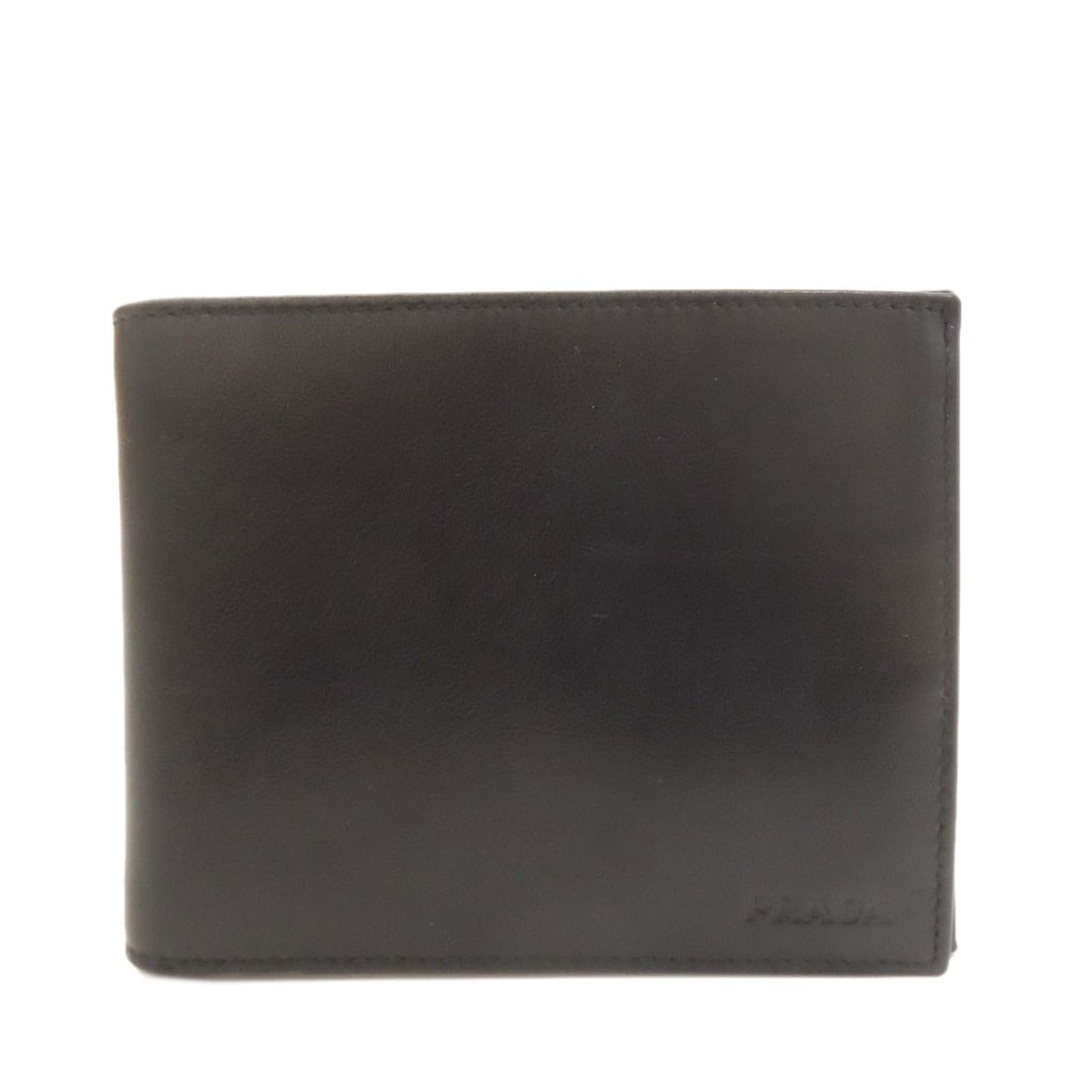 Prada 2M0002 Logo Bifold Wallet With Coin Pocket Calf: Prada 2M0002 Logo Bifold Wallet With Coin Pocket Calf Black calf leather bifold wallet with coin pocket, featuring the iconic Prada logo. This stylish and functional design combines classic elegance w