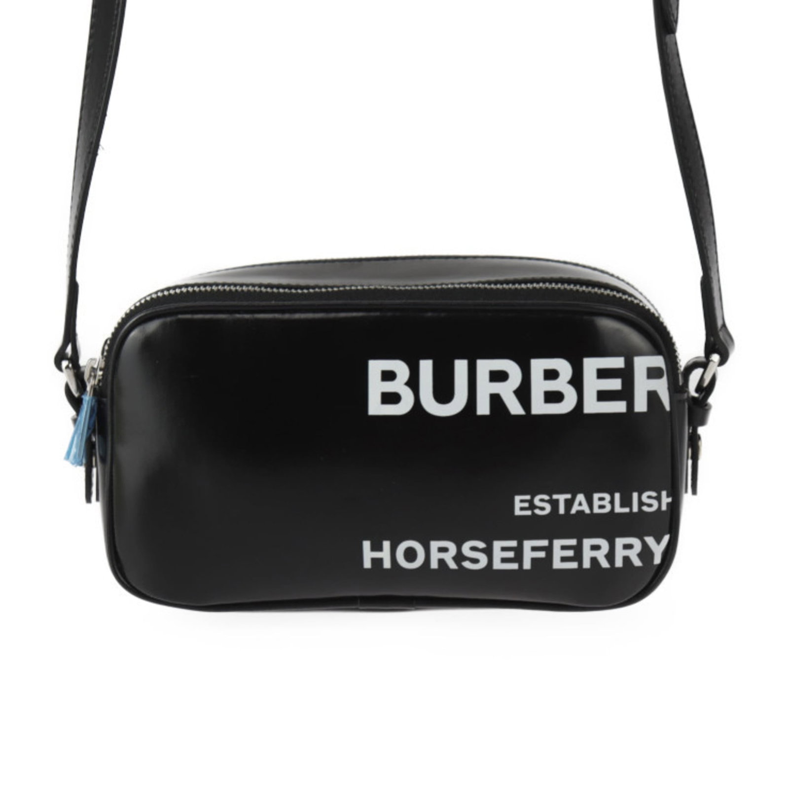 Canvas Leather Coated Pouch Bag Burberry Pochette Shoulder: Canvas Leather Coated Pouch Bag Burberry Pochette Shoulder Canvas Leather Coated Pouch Bag Burberry Pochette Shoulder in Black and White. This stylish bag features coated canvas and leather constructi