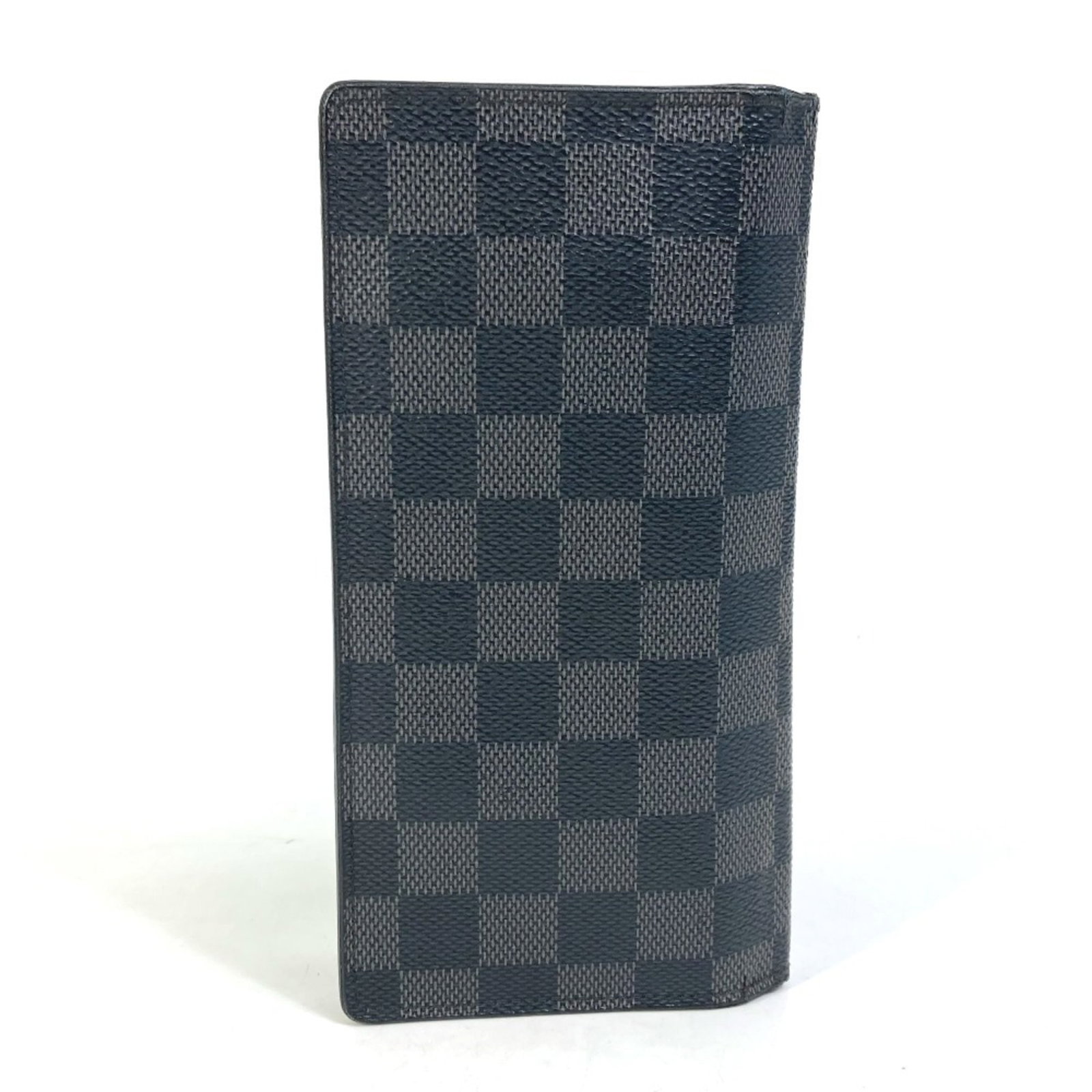 Damier Graphite Bi Fold Wallet Long Louis Vuitton: Damier Graphite Bi Fold Wallet Long Louis Vuitton Damier Graphite Bi Fold Wallet Long Louis Vuitton is made from Damier Graphite material, featuring a classic black color and bi-fold design. This