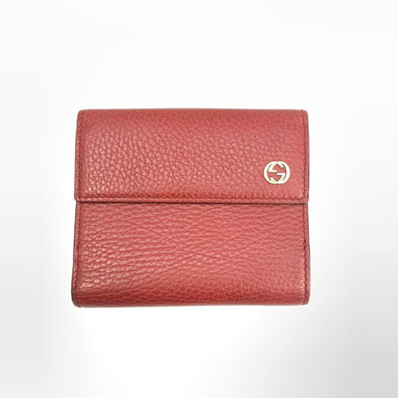Gucci bi fold leather wallet: Gucci bi fold leather wallet Gucci bi-fold leather wallet features high-quality calfskin material, providing durability and style. The sleek design measures 10.5cm x 12cm x 2.5cm, making it a compact 