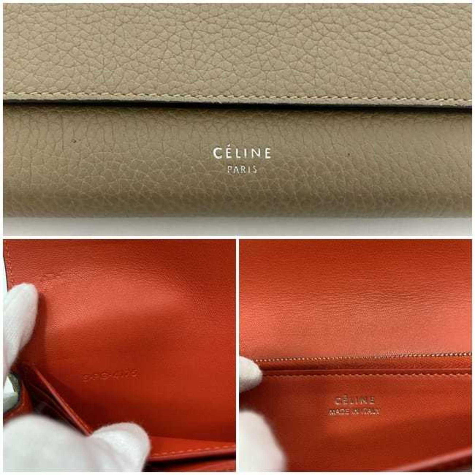Long Wallet Celine Bi Fold Leather - 11