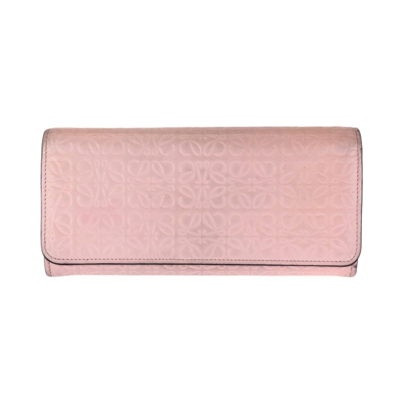 Long Wallet Leather Bi Fold Loewe: Long Wallet Leather Bi Fold Loewe Pink Long Wallet Leather Bi Fold Loewe. This long wallet features bi-fold design and made from high-quality leather, measuring 9cm x 19cm x 2cm. The signature bears a