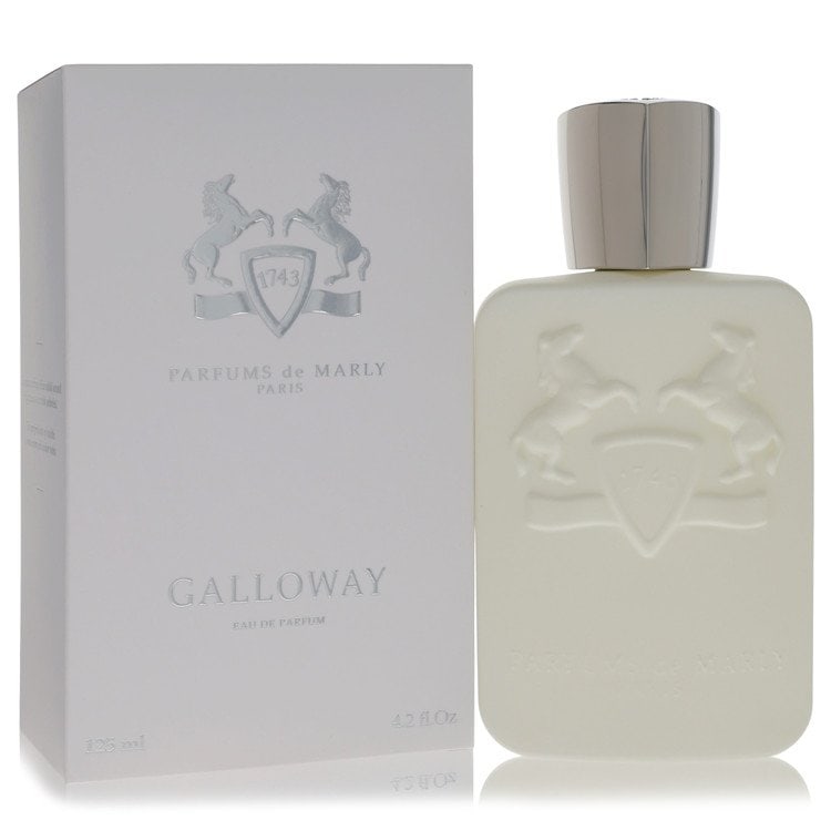 Galloway by Parfums de Marly Eau De Parfum Spray 4.2 oz: Galloway by Parfums de Marly Eau De Parfum Spray 4.2 oz Galloway by Parfums de Marly Eau De Parfum Spray offers a fresh, citrus scent with notes of citruses blended with pepper for balance. Launched i