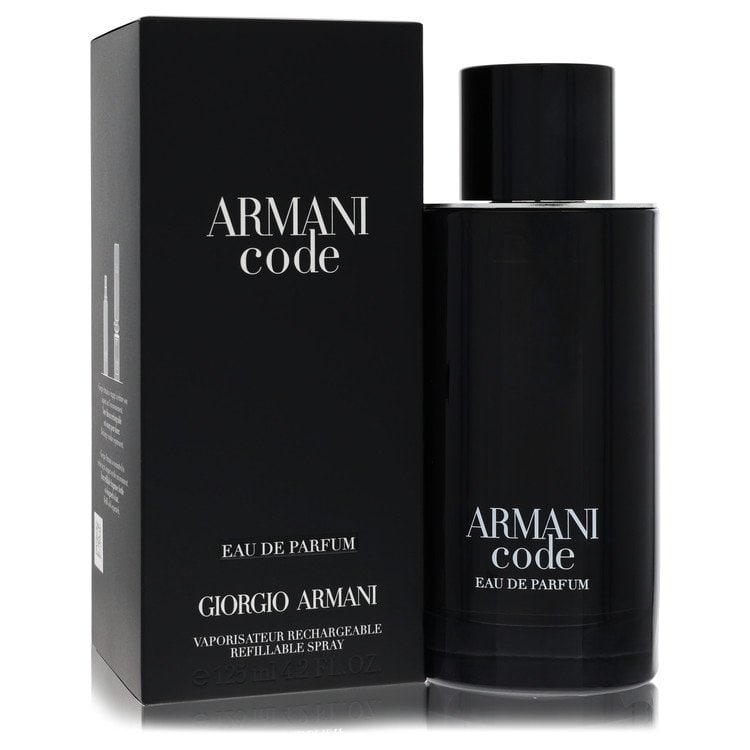 Armani Code by Giorgio Armani Eau De Parfum Spray 4.2 oz: Armani Code by Giorgio Armani Eau De Parfum Spray 4.2 oz Armani Code by Giorgio Armani Eau De Parfum Spray 4.2 oz - A timeless scent from one of Italy's most celebrated designers, Giorgio Armani, who 