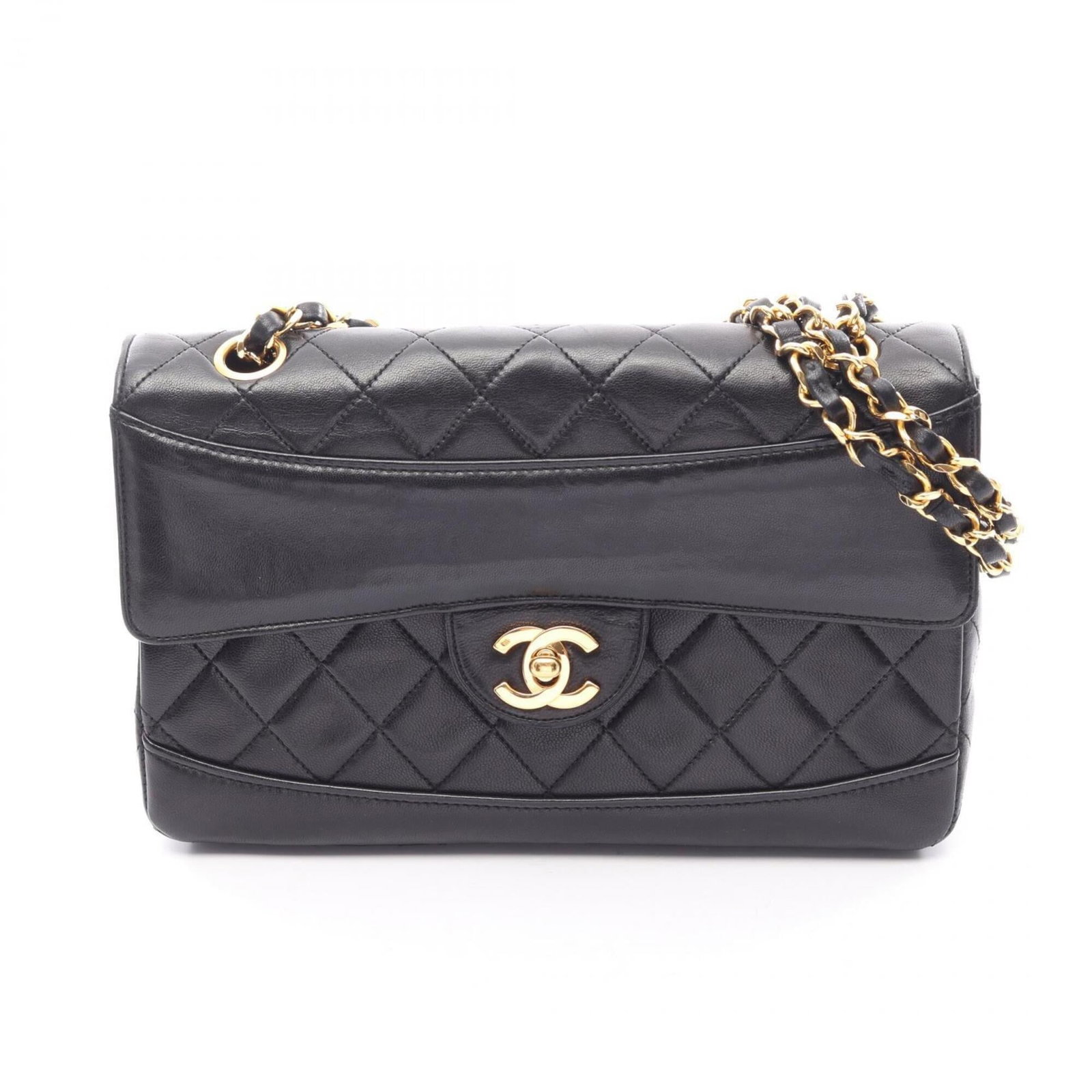 Chanel Handbag Shoulder Bag Leather: Chanel Handbag Shoulder Bag Leather The Chanel Handbag Shoulder Bag Leather features sleek, timeless design with high-quality lambskin material. Its compact size and classic black color make it a vers