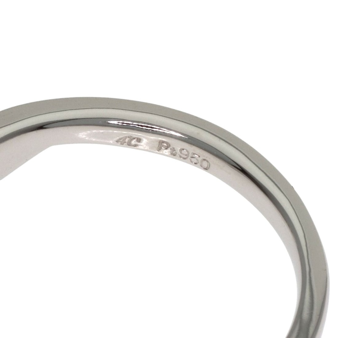 Pt950 Platinum Diamond Ring - 5