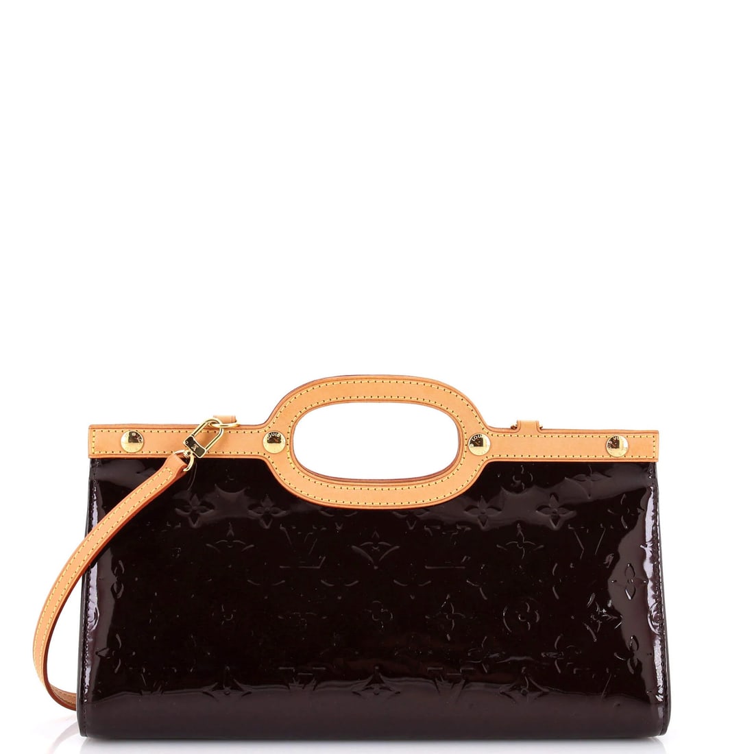 Louis Vuitton Roxbury Drive Handbag Monogram Vernis: Louis Vuitton Roxbury Drive Handbag Monogram Vernis Burgundy patent leather exterior with gold hardware adds a touch of sophistication to the iconic Louis Vuitton Roxbury Drive Handbag Monogram Vernis