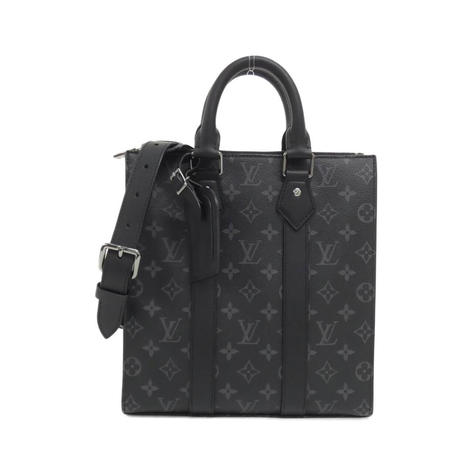 Louis Vuitton Eclipse Monogram Handbag: Louis Vuitton Eclipse Monogram Handbag Black Monogram Eclipse Louis Vuitton Eclipse Monogram Handbag with dimensions 28cm x 26cm x 7cm. This handbag features the iconic Monogram Eclipse pattern in bla