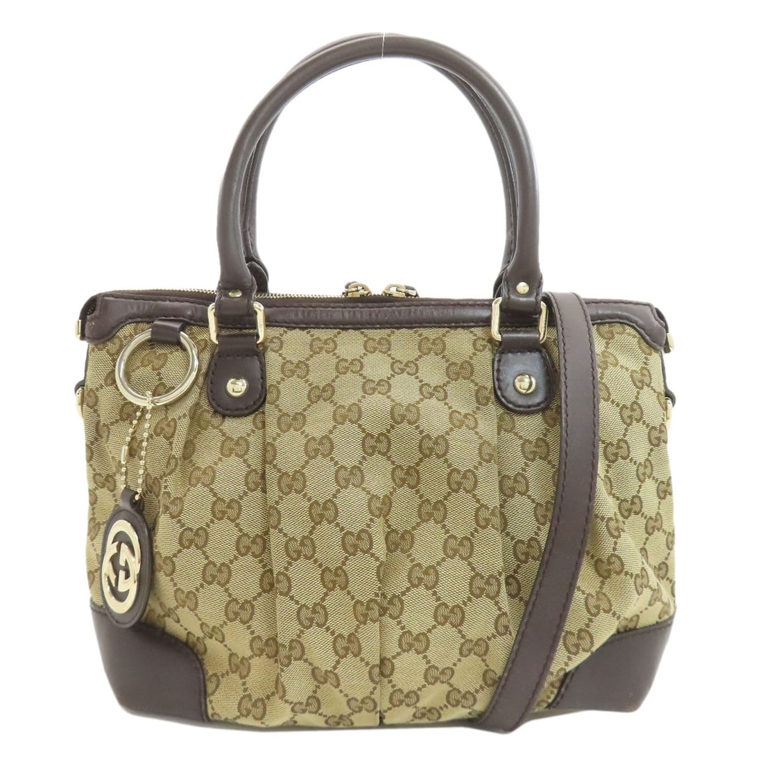 Gucci 247902 Sukey Gg 2Way Tote Bag Canvas (1 of 20)