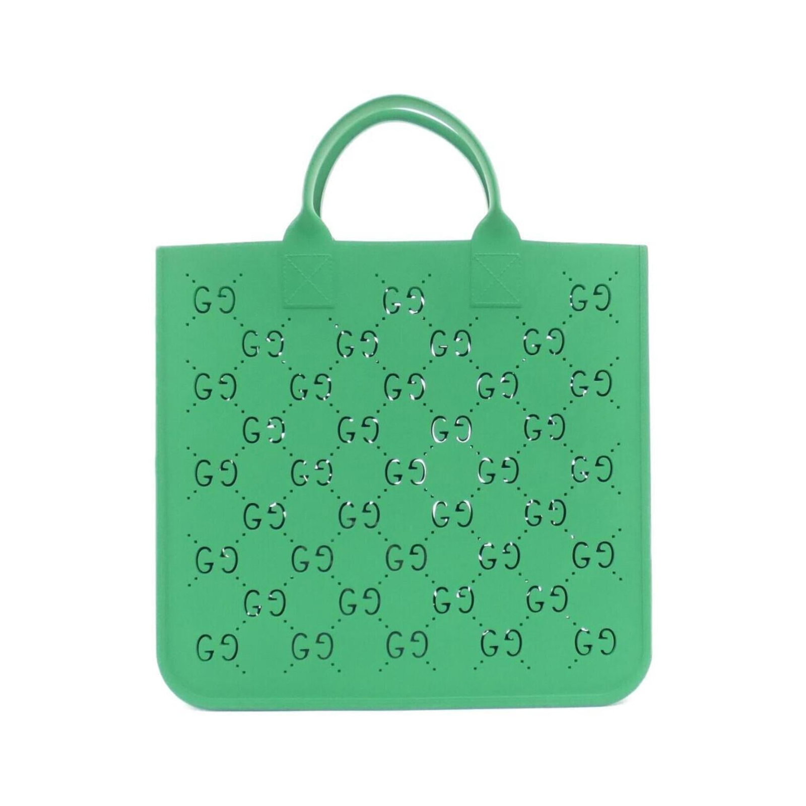 Handbag Gucci: Handbag Gucci Gucci handbag in green, measuring 31cm x 33cm x 8cm. The bag's signature style and classic design make it a notable piece. It bears a signature, but the identity of the creator is not sp