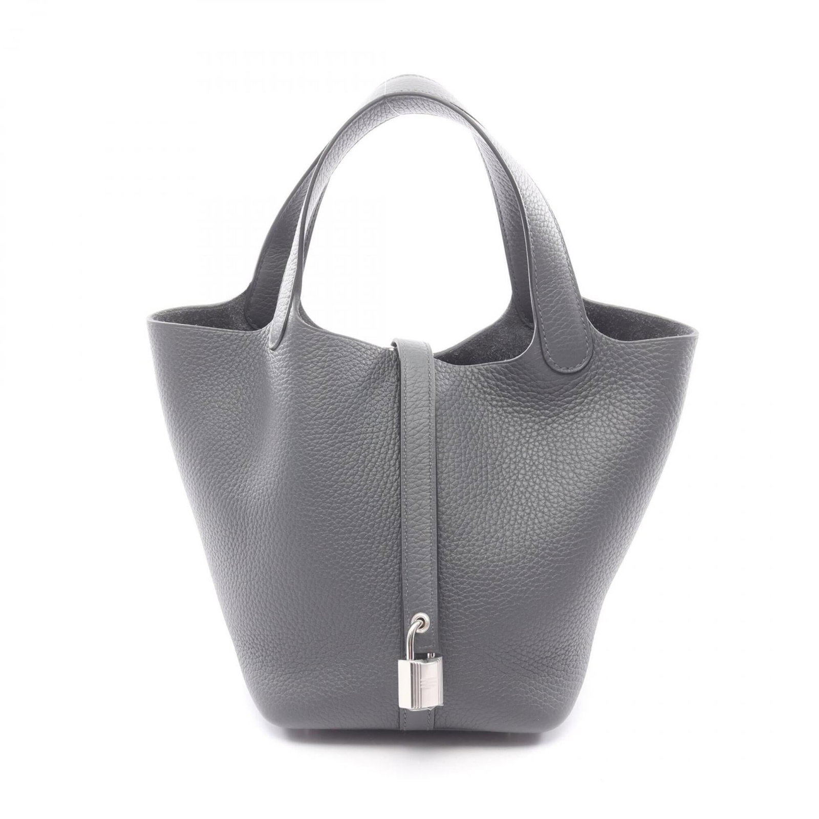 Clemence Leather Handbag Taurillon Hermes: Clemence Leather Handbag Taurillon Hermes Taurillon clemence leather gives this Herm?s handbag its distinctive softness and suppleness, while the gray color provides a sophisticated neutral tone. Meas