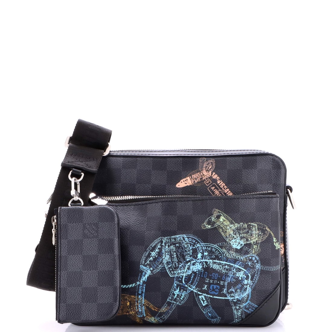 Damier Graphite Wild Animals Edition Limited Trio Messenger Bag Vuitton Louis (1 of 8)