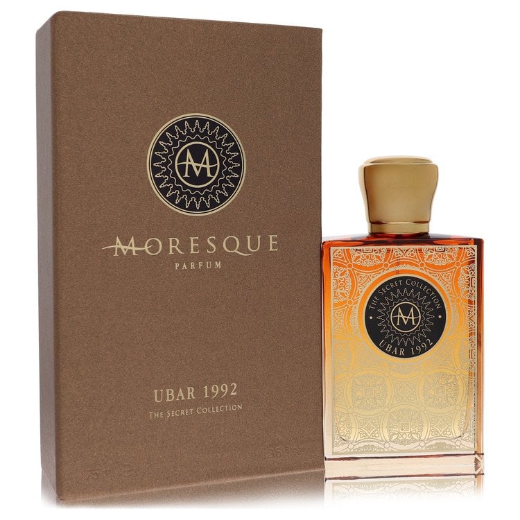 Moresque Ubar 1992 Secret Collection by Moresque Eau De Parfum Spray (Unisex) 2.5 oz: Moresque Ubar 1992 Secret Collection by Moresque Eau De Parfum Spray (Unisex) 2.5 oz Cypress and bergamot top notes lead the way on Moresque Ubar 1992 Secret Collection, an unisex scent from Italian p