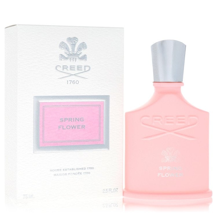Spring Flower by Creed Eau De Parfum Spray 2.5 oz: Spring Flower by Creed Eau De Parfum Spray 2.5 oz Spring Flower by Creed Eau De Parfum Spray offers a timeless, elegant scent with a sensual blend of fruits, featuring rose, jasmine, peach, melon and