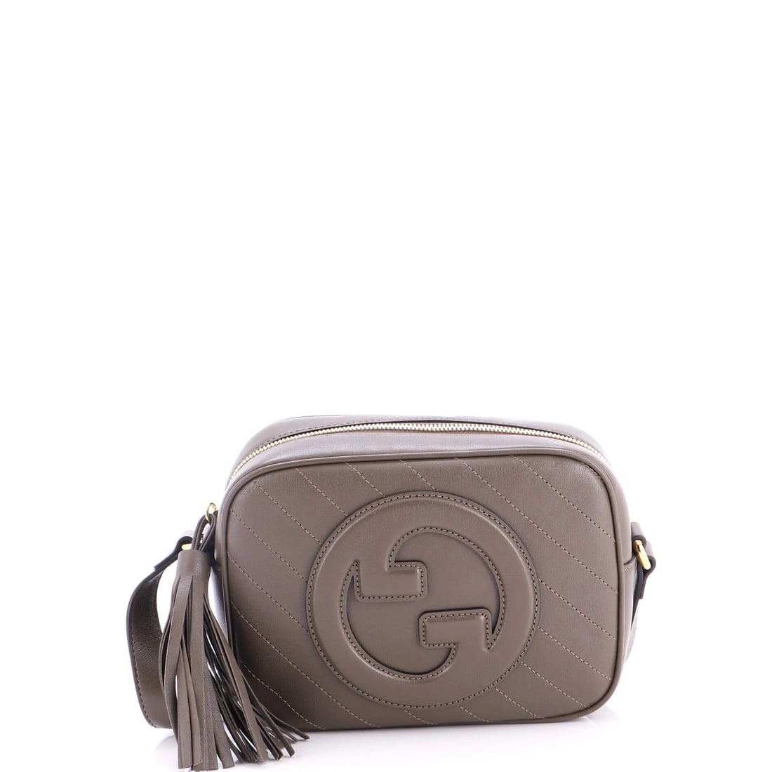 Gucci Blondie NM Camera Shoulder Bag Diagonal Quilted Leather Small: Gucci Blondie NM Camera Shoulder Bag Diagonal Quilted Leather Small Small Gucci Blondie NM Camera Shoulder Bag with Diagonal Quilted Leather Exterior in Brown, Featuring Gold Hardware and Neutral Inte