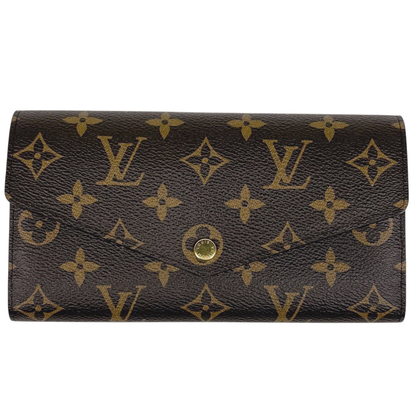 Louis Vuitton Monogram Bi Fold Long Wallet: Louis Vuitton Monogram Bi Fold Long Wallet The Louis Vuitton Monogram Bi Fold Long Wallet boasts a classic design with the iconic monogram pattern, presented in elegant brown and fuchsia hues. This
