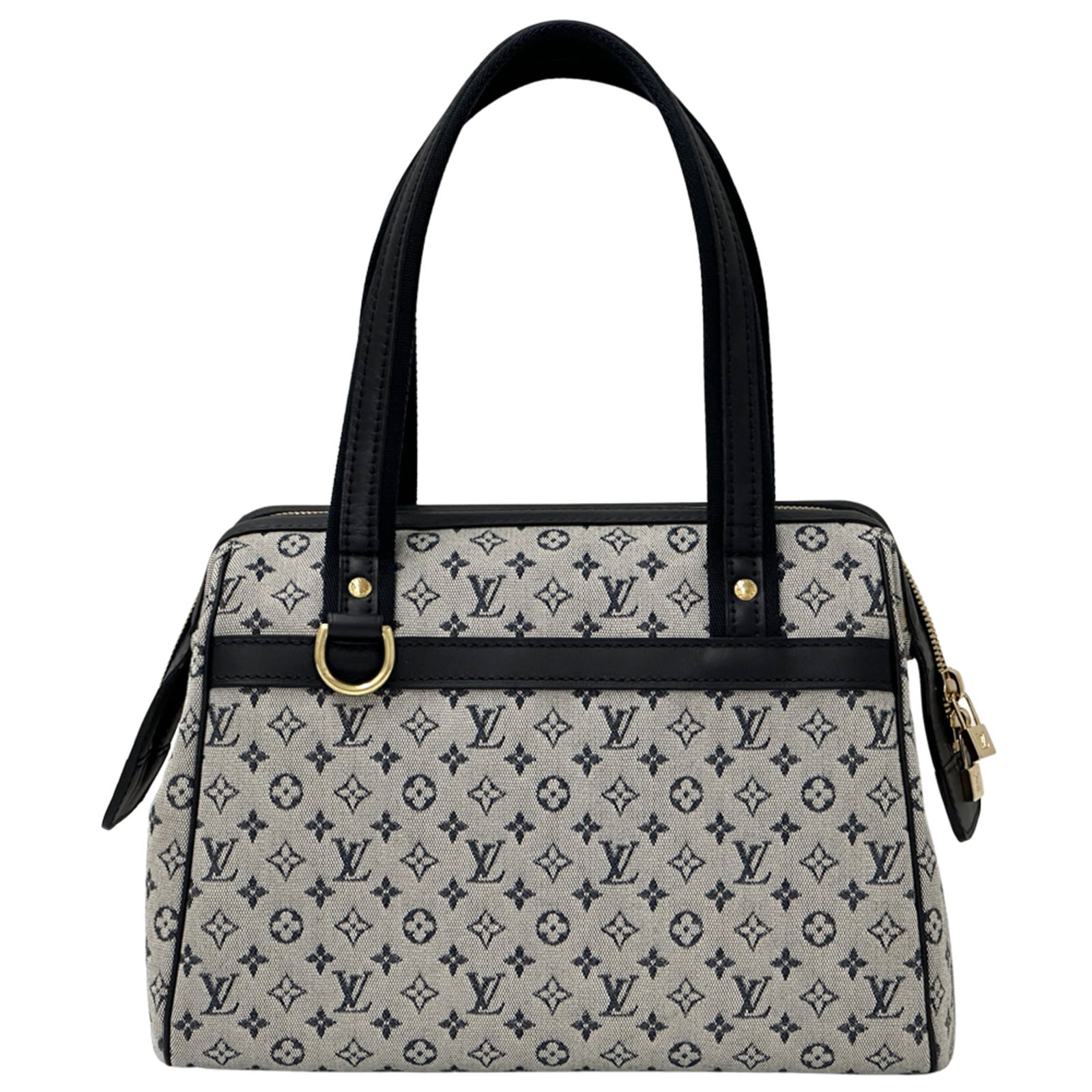 Monogram Louis Vuitton Canvas Mini Handbag: Monogram Louis Vuitton Canvas Mini Handbag The Louis Vuitton Monogram Mini Canvas Handbag boasts its iconic blue color and compact size, measuring 19cm x 27cm x 14cm. This stylish mini handbag feature