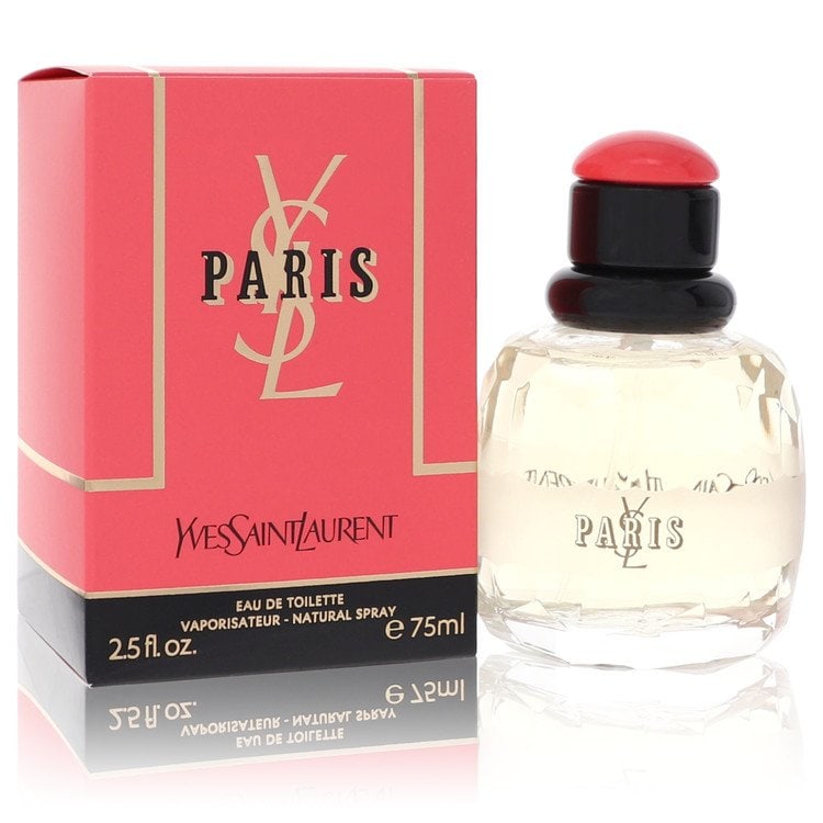 Paris by Yves Saint Laurent Eau De Toilette Spray 2.5 oz: Paris by Yves Saint Laurent Eau De Toilette Spray 2.5 oz Paris by Yves Saint Laurent Eau De Toilette Spray 2.5 oz captures the essence of City of Lights in a bottle, thanks to Master perfumer Sophia G