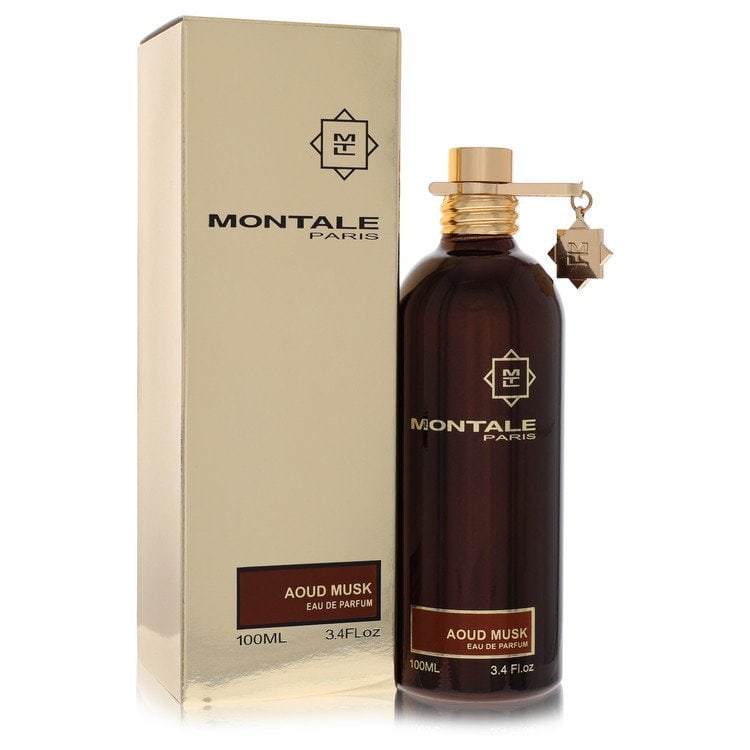 Montale Aoud Musk by Montale Eau De Parfum Spray 3.3 oz: Montale Aoud Musk by Montale Eau De Parfum Spray 3.3 oz Montale Aoud Musk by Montale Eau De Parfum Spray offers a mysterious and feminine scent story, blending earthy notes with saffron, ebony wood, v