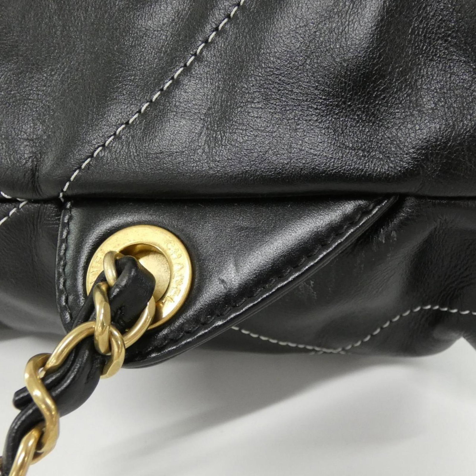 Leather Backpack by Chanel - 5