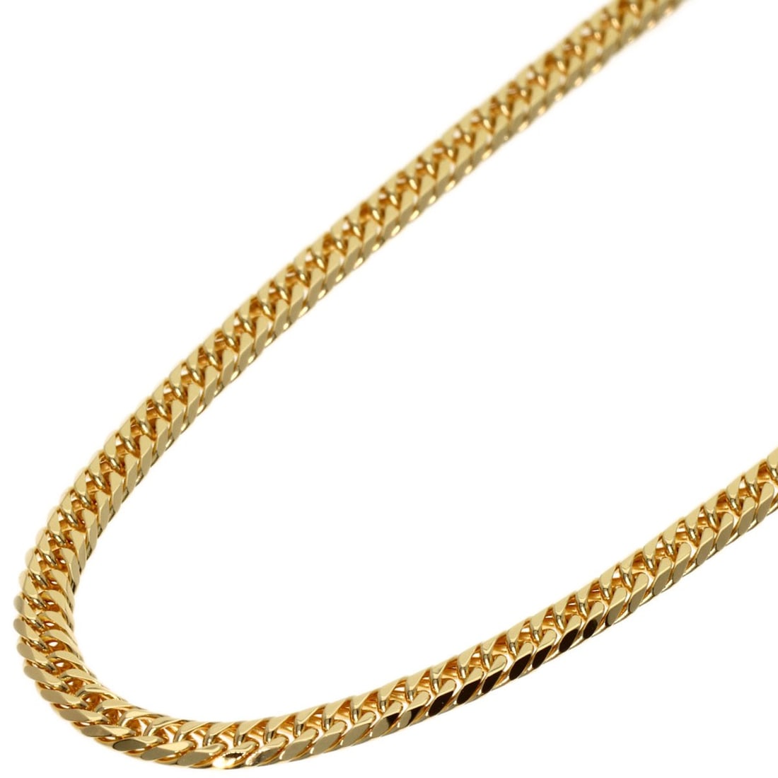 Kihei W6 Curb Chain Necklace Yellow Gold 10.2G: Kihei W6 Curb Chain Necklace Yellow Gold 10.2G K18 Yellow Gold curb chain necklace with a length of 19.8 inches, crafted from high-quality gold metal. This elegant necklace features a classic design