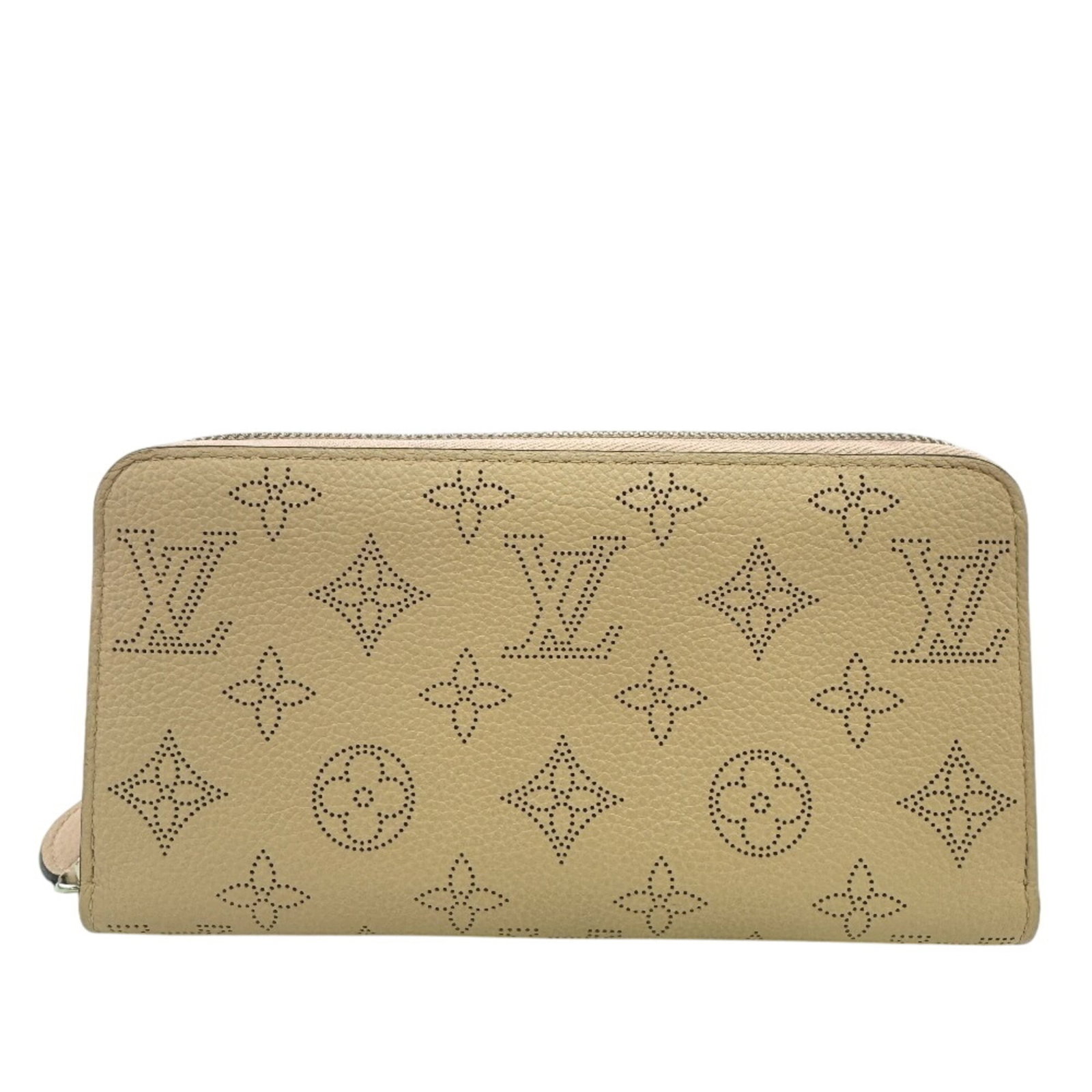 Louis Vuitton Wallet Round Zipper Zippy Mahina Pink Long: Louis Vuitton Wallet Round Zipper Zippy Mahina Pink Long The Louis Vuitton Wallet Round Zipper in Mahina Pink features a striking pink color and a sleek, round design with a zipper closure. Made from 