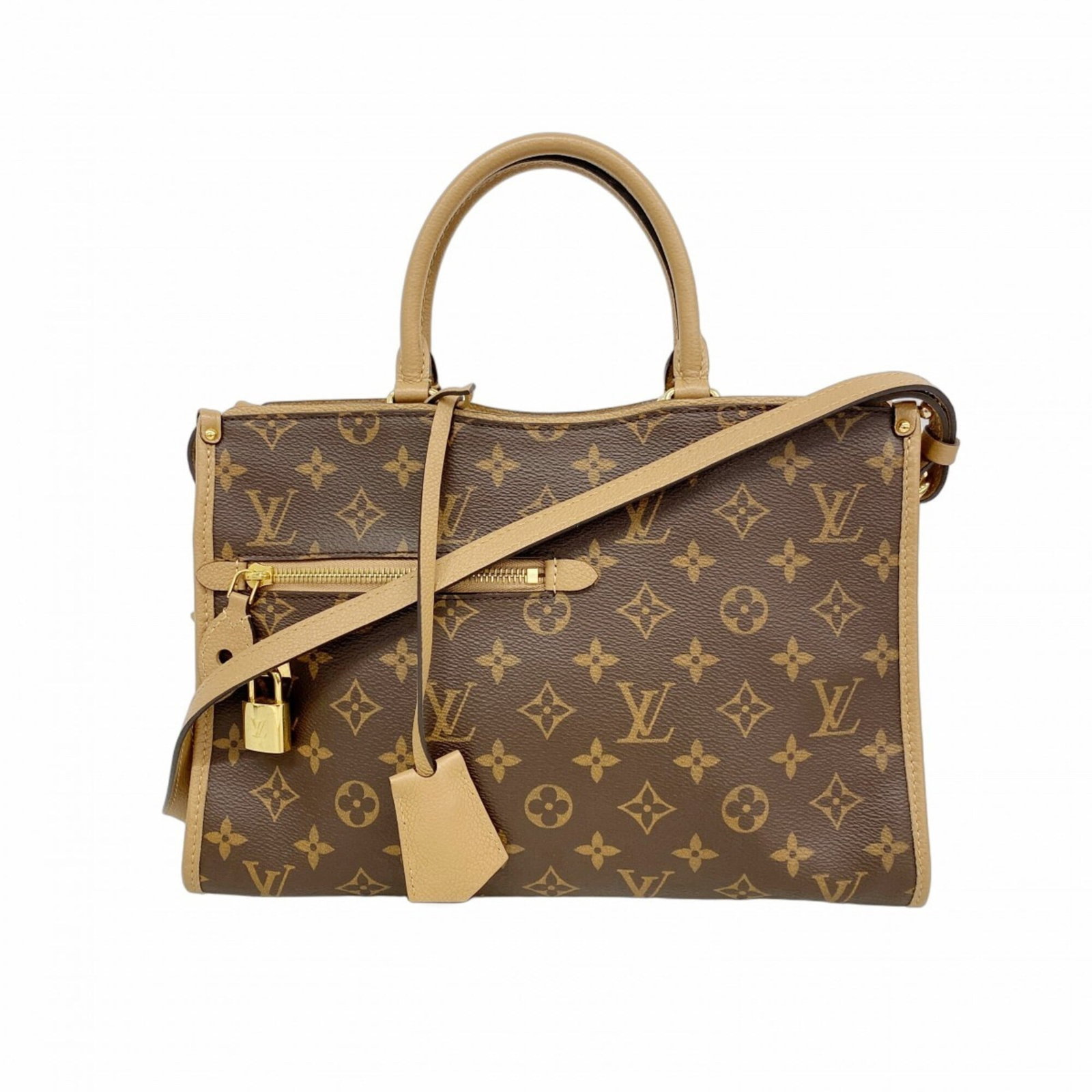 Louis Vuitton Handbag: Louis Vuitton Handbag Brown Louis Vuitton Handbag with classic design and signature monogram pattern. Measuring 21cm x 31.5cm x 12cm, it features a timeless style perfect for everyday use. Made from