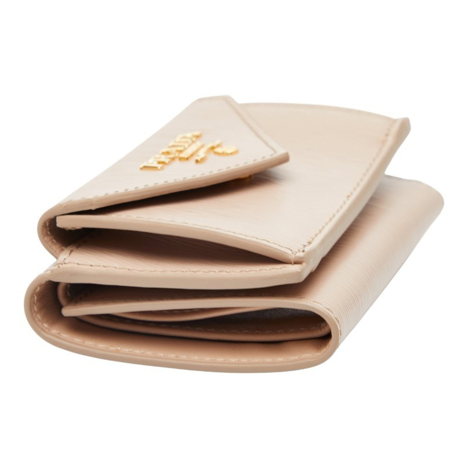 Wallet leather tri-fold Prada - 5