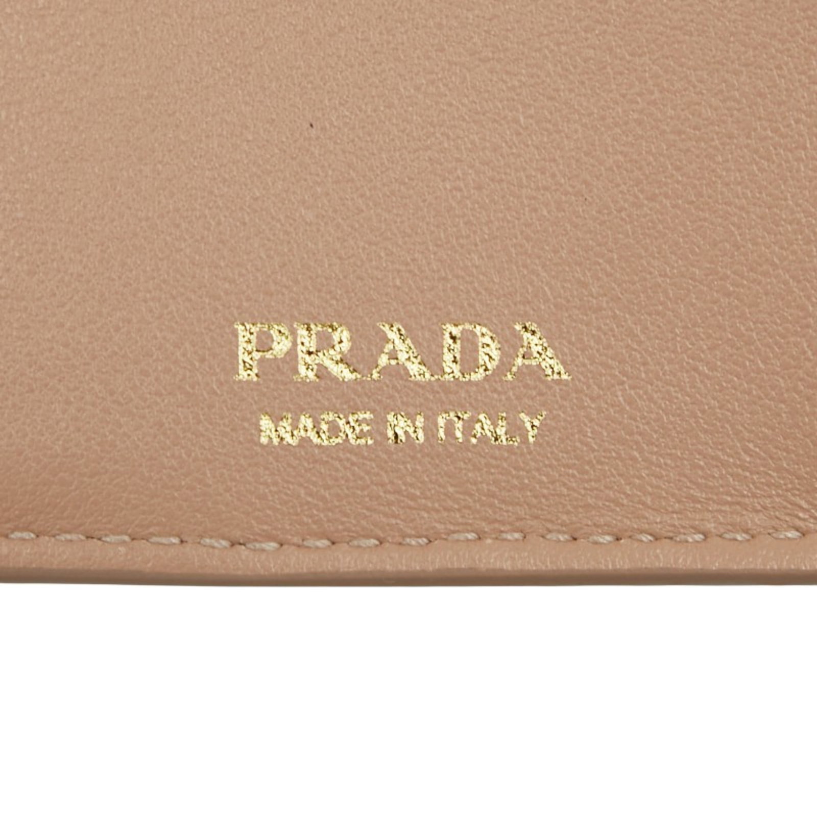 Wallet leather tri-fold Prada - 8