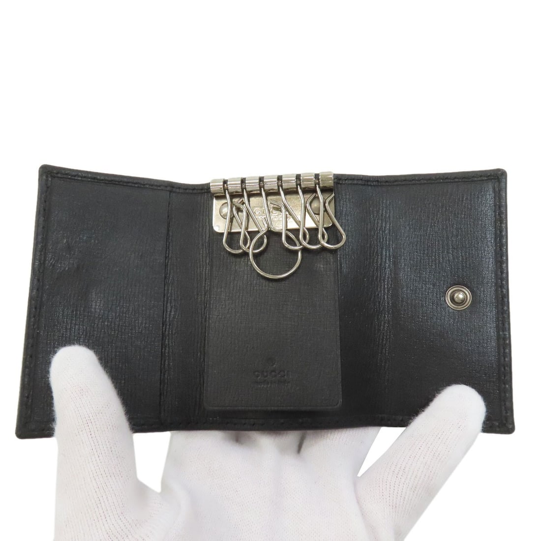 Gucci Interlocking G Key Holder Leather - 4