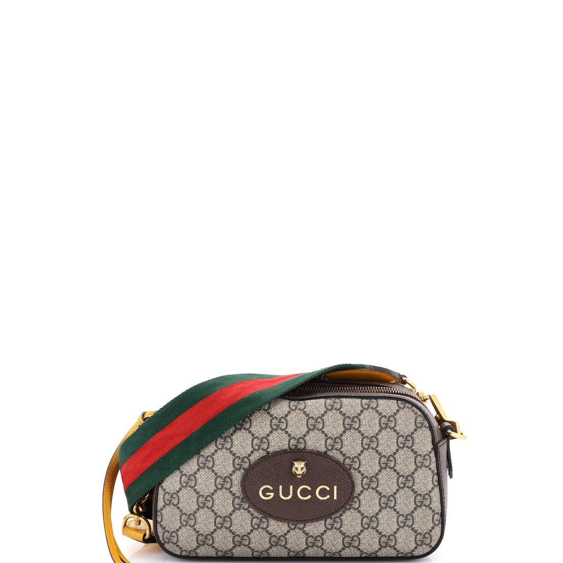Canvas coated bag camera messenger vintage Gucci Neo GG (1 of 7)