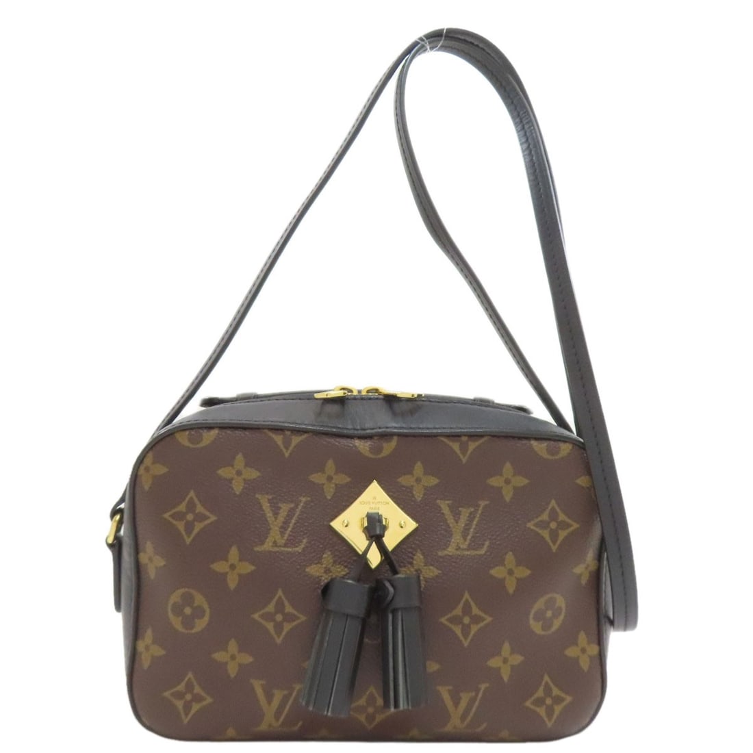 Louis Vuitton M43555 Saintonge Shoulder Bag Monogram Canvas: Louis Vuitton M43555 Saintonge Shoulder Bag Monogram Canvas The Louis Vuitton M43555 Saintonge Shoulder Bag boasts a rich brown exterior crafted from iconic monogram canvas, a signature element of the