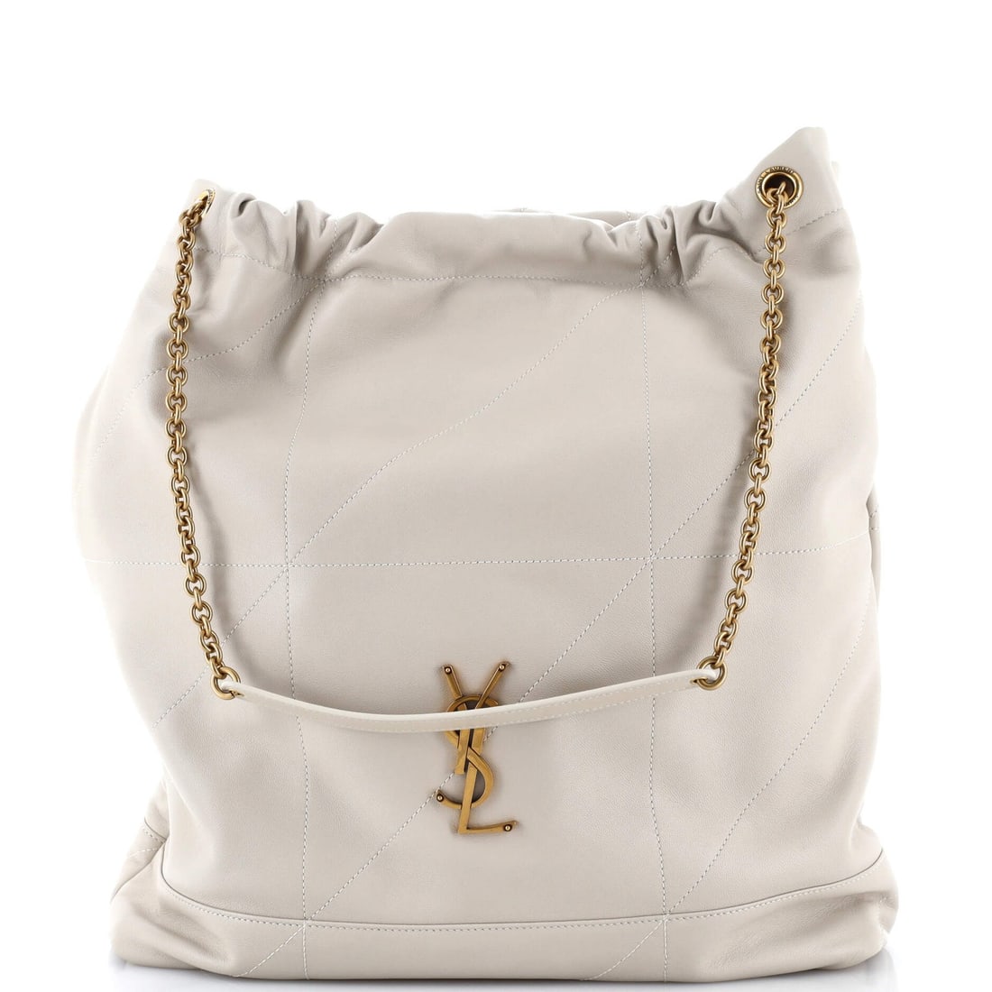 Laurent Saint Quilted Leather Large Pochon Bag Shoulder Jamie 4.3: Laurent Saint Quilted Leather Large Pochon Bag Shoulder Jamie 4.3 Large and spacious, the Saint Laurent Jamie 4.3 Quilted Leather Pochon Shoulder Bag offers ample room for daily essentials with its ne