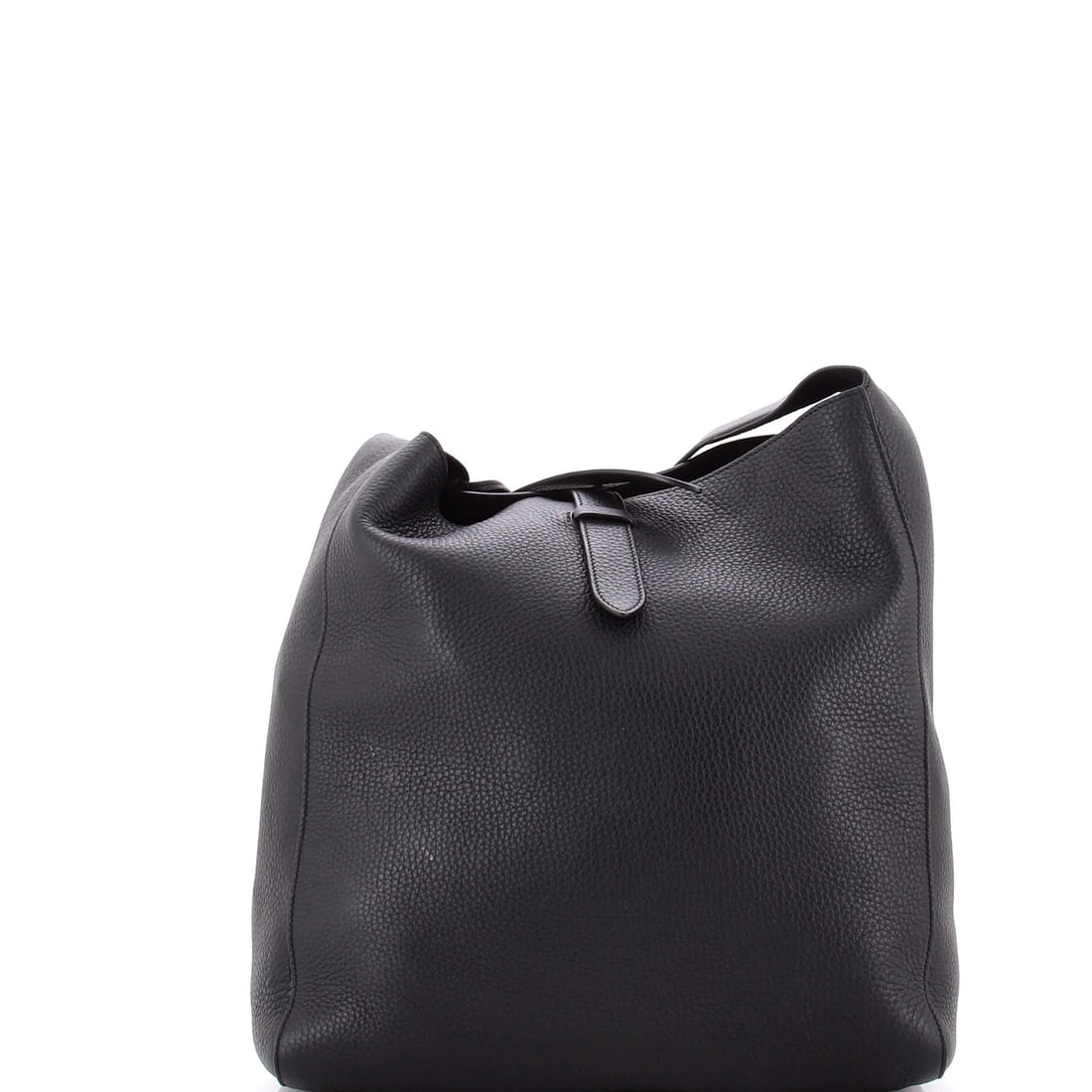 Blake Hobo Leather: Blake Hobo Leather The Blake Hobo Leather features sleek black leather exterior with minor scuffs and creases, complemented by suede interior in black. This shoulder bag boasts a classic design with s