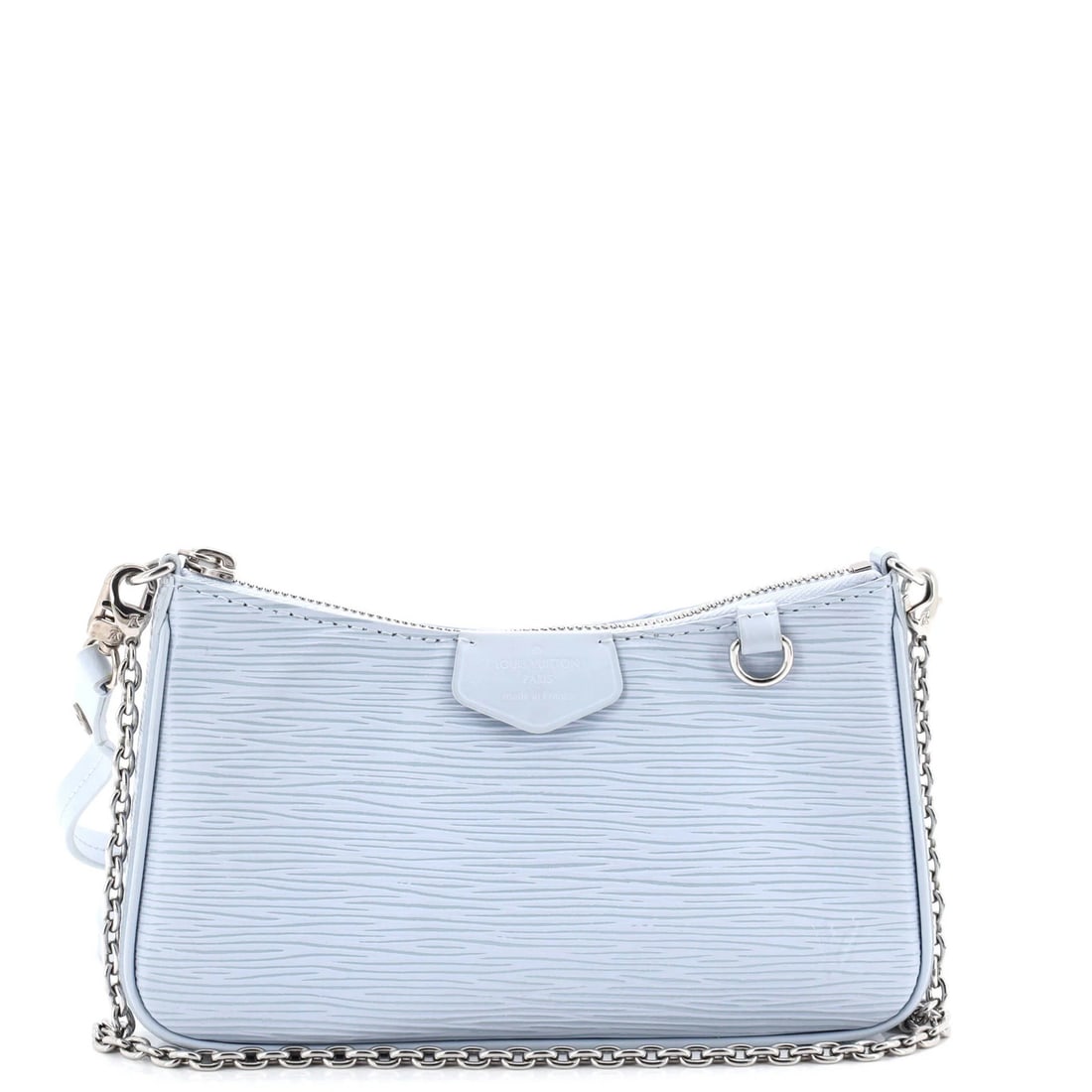 Louis Vuitton Easy Pouch on Strap Epi Leather: Louis Vuitton Easy Pouch on Strap Epi Leather The Louis Vuitton Easy Pouch on Strap Epi Leather features a striking blue exterior and sleek design, with an extra strap for added versatility.