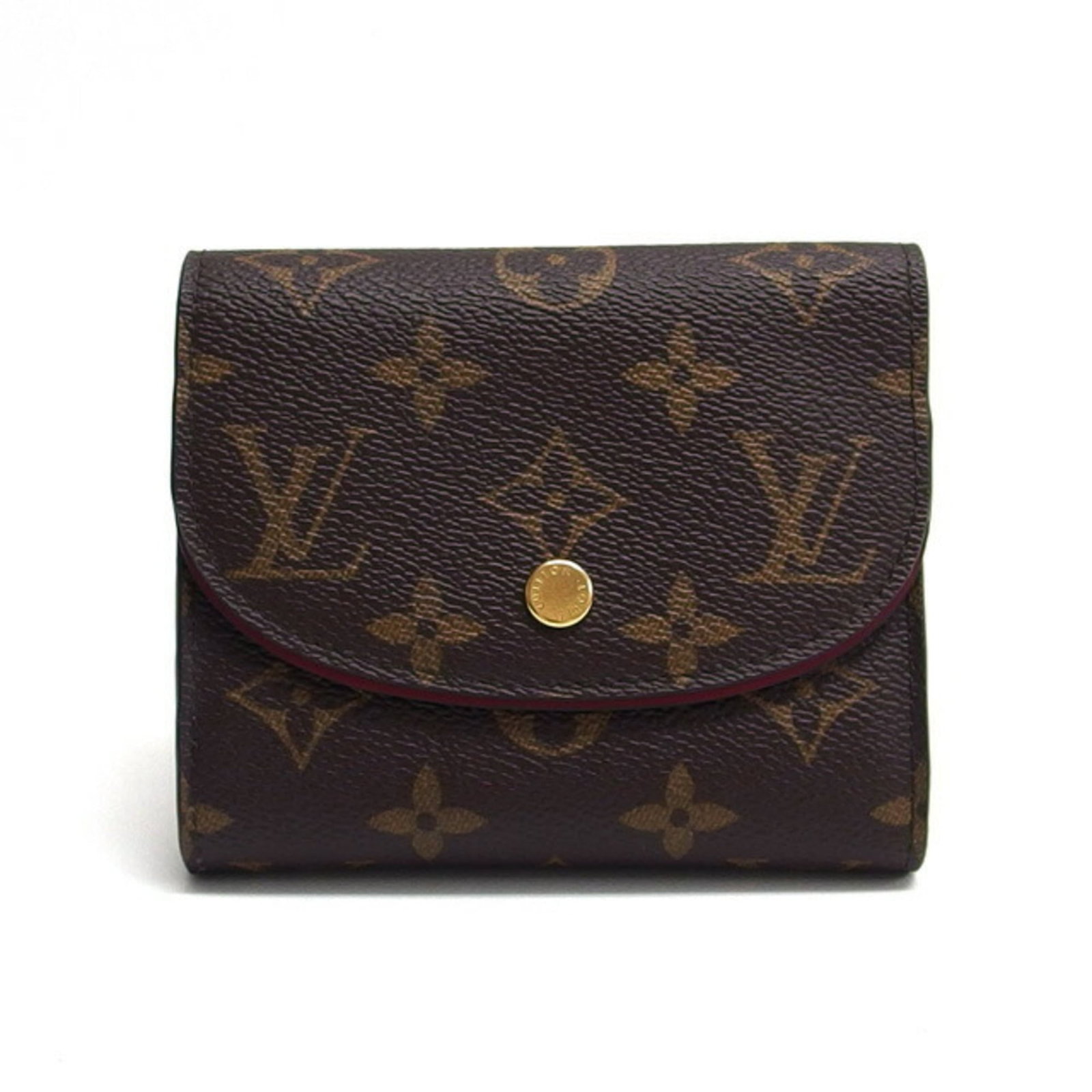 Louis Vuitton Wallet (Tri-Fold) Monogram: Louis Vuitton Wallet (Tri-Fold) Monogram Monogram pattern adds a touch of elegance to this Louis Vuitton tri-fold wallet, featuring the iconic Fuchsia pink color. Made from high-quality materials, it 
