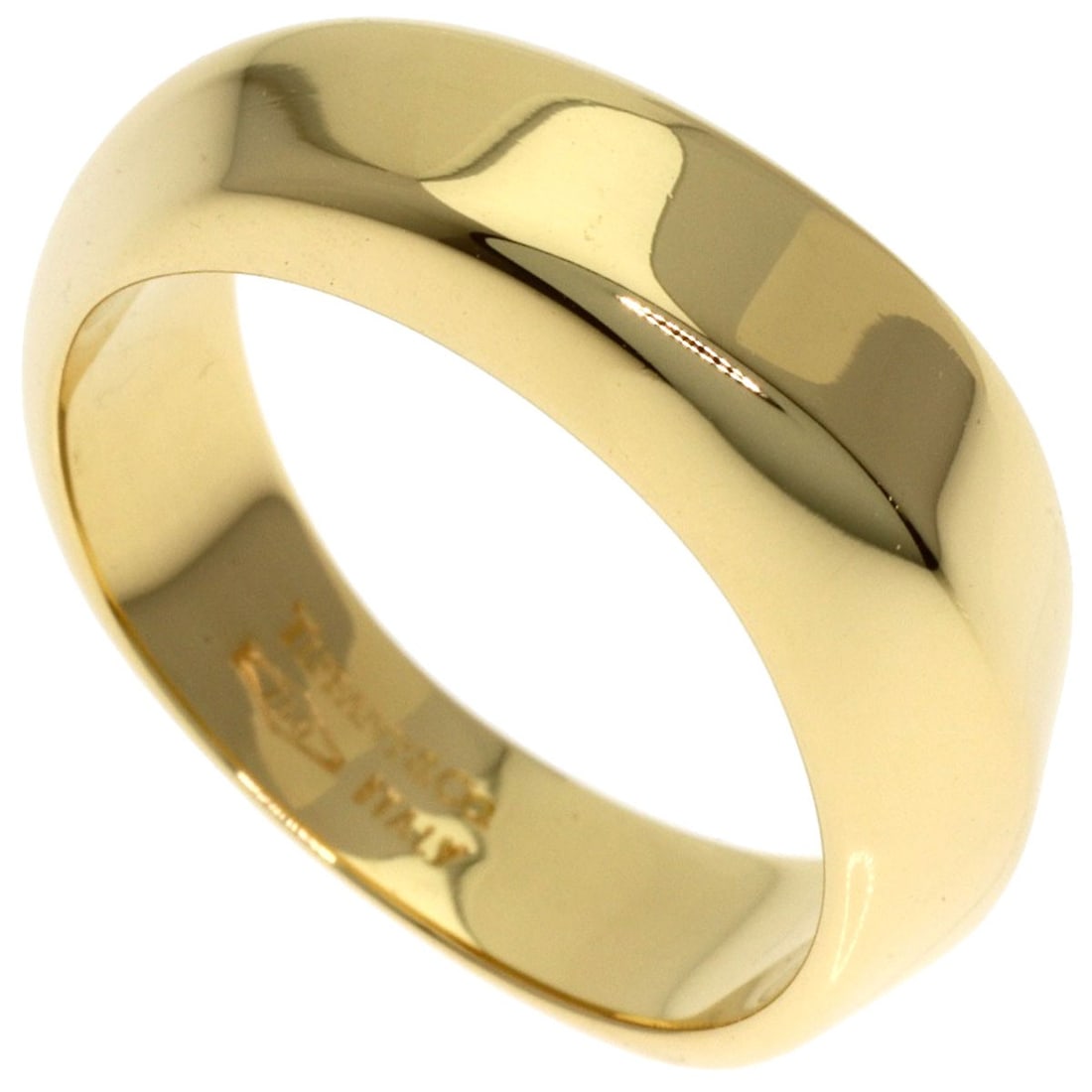 Tiffany&Co. Knife Edge Ring K18 Yellow Gold (1 of 6)