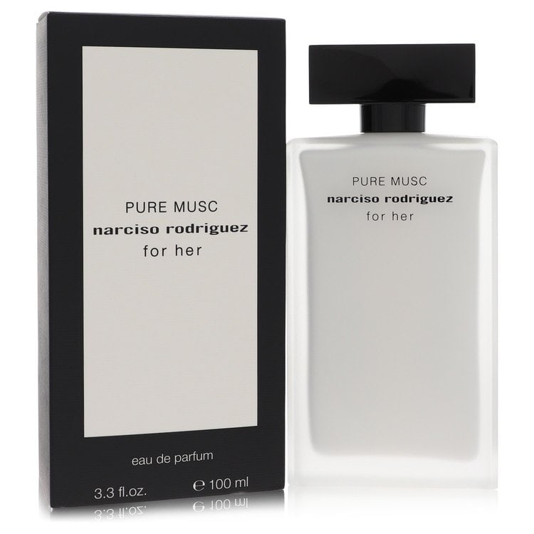 Narciso Rodriguez Pure Musc by Narciso Rodriguez Eau De Parfum Spray 3.3 oz: Narciso Rodriguez Pure Musc by Narciso Rodriguez Eau De Parfum Spray 3.3 oz Sweet musk, powdery floral heart notes, and complex Cashmeran base note come together in Narciso Rodriguez Pure Musc, a flor