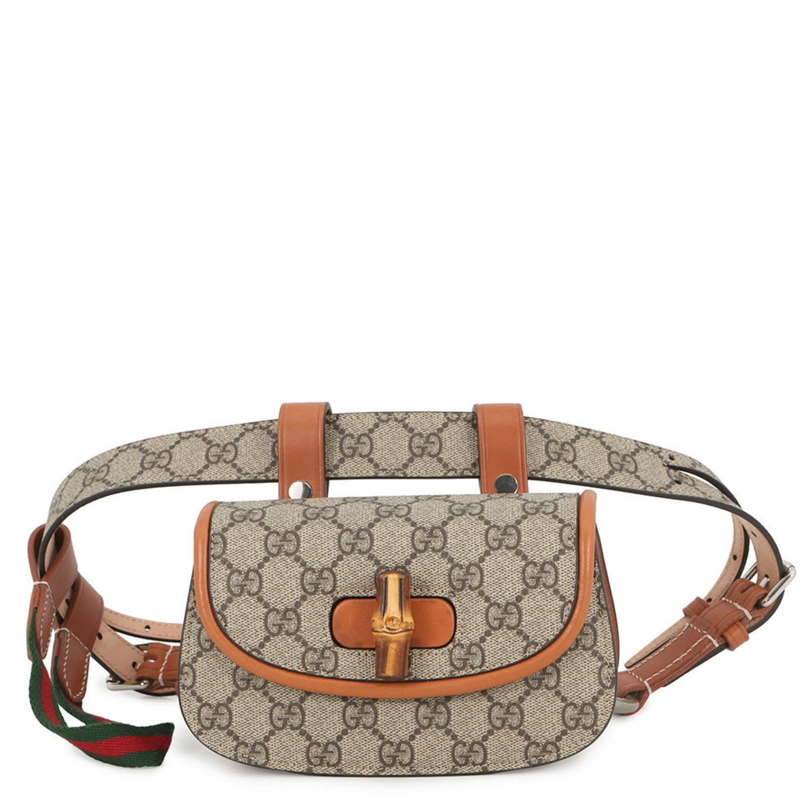 Gucci Supreme Leather Fanny Pack Handbag: Gucci Supreme Leather Fanny Pack Handbag GG Supreme Leather Fanny Pack Handbag from Gucci, featuring the iconic GG Supreme material and classic beige brown color. Made with high-quality leather constr