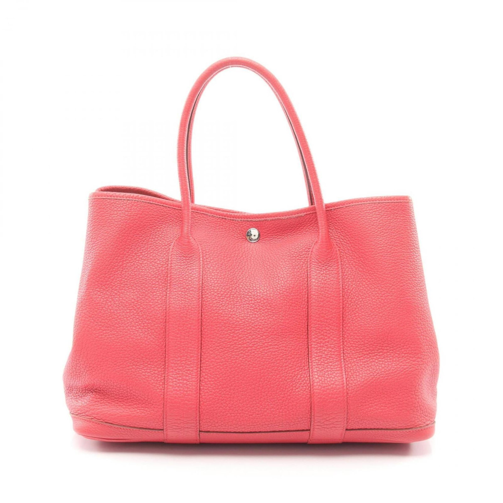 Hermes Leather Tote Handbag: Hermes Leather Tote Handbag Pink Negonda leather, the Hermes Leather Tote Handbag boasts a striking color and premium material. Measuring 25cm x 36cm x 17cm, this stylish tote bag offers a compact yet