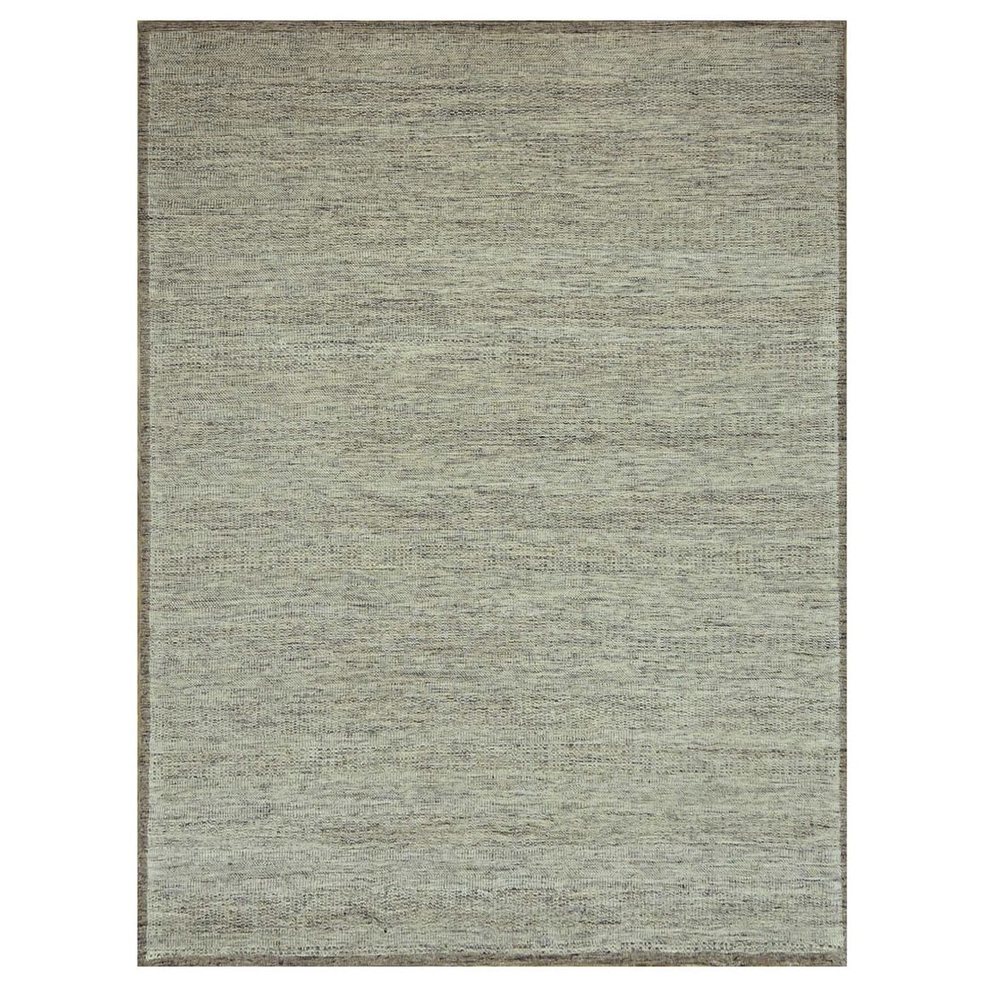 9'2"x12' Brown Pure Wool Rug Hand Knotted Oxidized Grass Design Oriental: 9'2"x12' Brown Pure Wool Rug Hand Knotted Oxidized Grass Design Oriental Hand-knotted in pure wool, this 9'2"x12' rectangular field rug boasts an oxidized grass design in rich brown hues. The natural 
