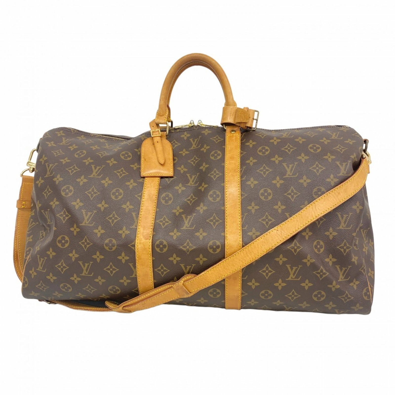 Boston Bag by Louis Vuitton: Boston Bag by Louis Vuitton Boston Bag by Louis Vuitton, with its classic design and timeless appeal, features a rich brown color and durable construction. Measuring 30cm x 55cm x 25cm, it offers ampl