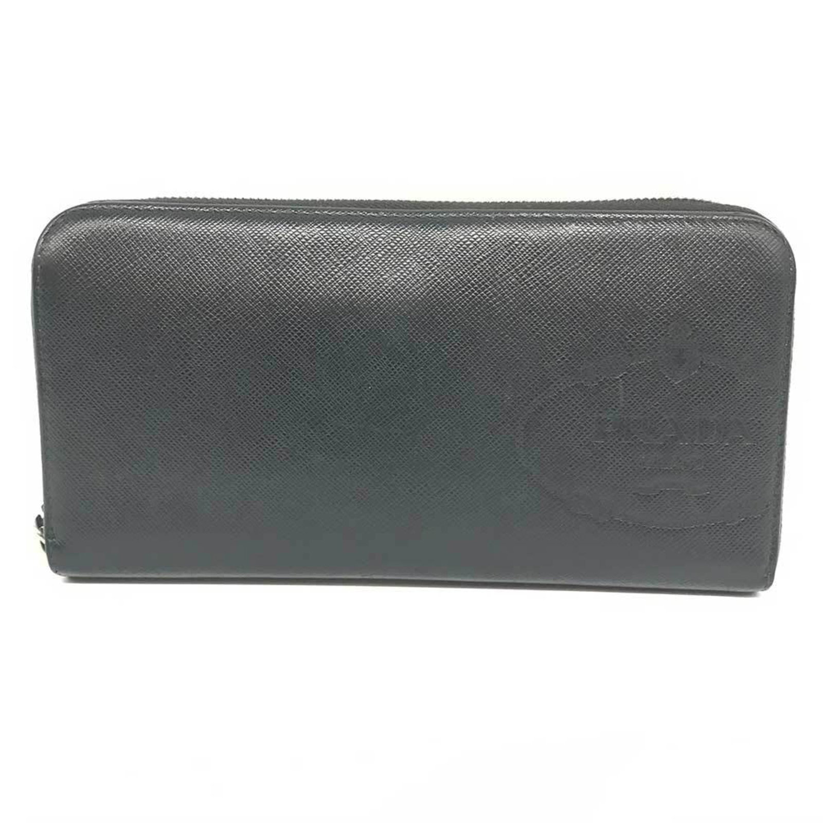Saffiano Bi Fold Prada Wallet Triangle: Saffiano Bi Fold Prada Wallet Triangle Saffiano Bi Fold Prada Wallet Triangle - A sleek and sophisticated accessory, this black Saffiano triangle wallet features a durable bi-fold design with clean li